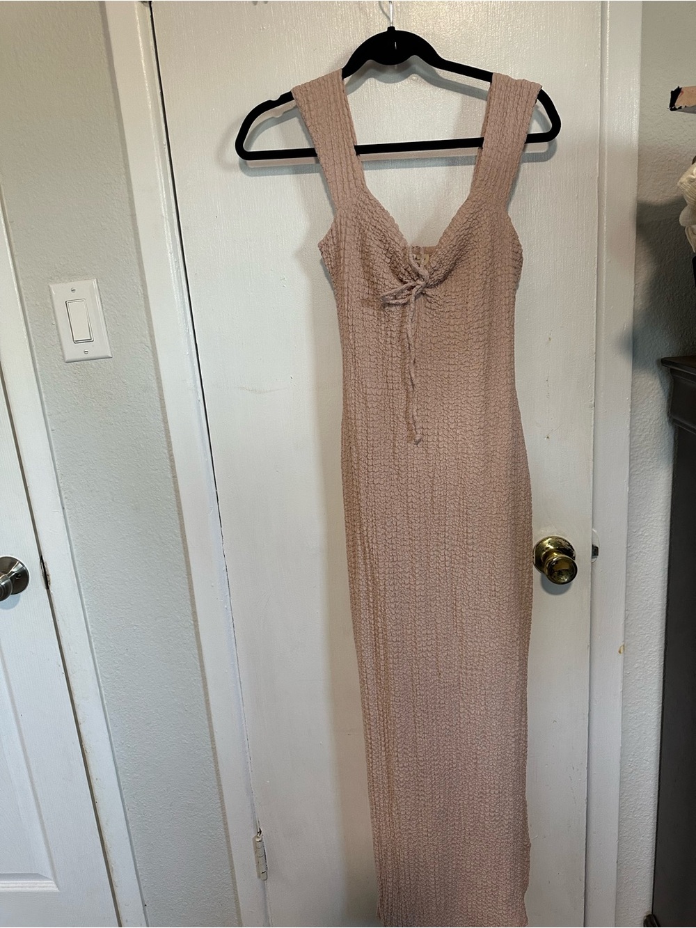 See You Monday Sleeveless Maxi Dress in Blush Pink